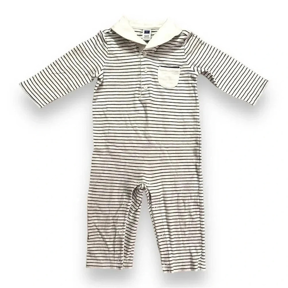 Janie & Jack | Shawl Collar Onesie (6-12 mos) - Picture 1 of 5